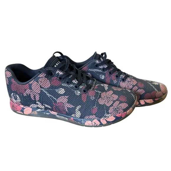NoBull Project Trainer Sneakers Shoes Navy Cherry Blossom Women’s Sz 9 /Men 7.5 - Picture 1 of 9